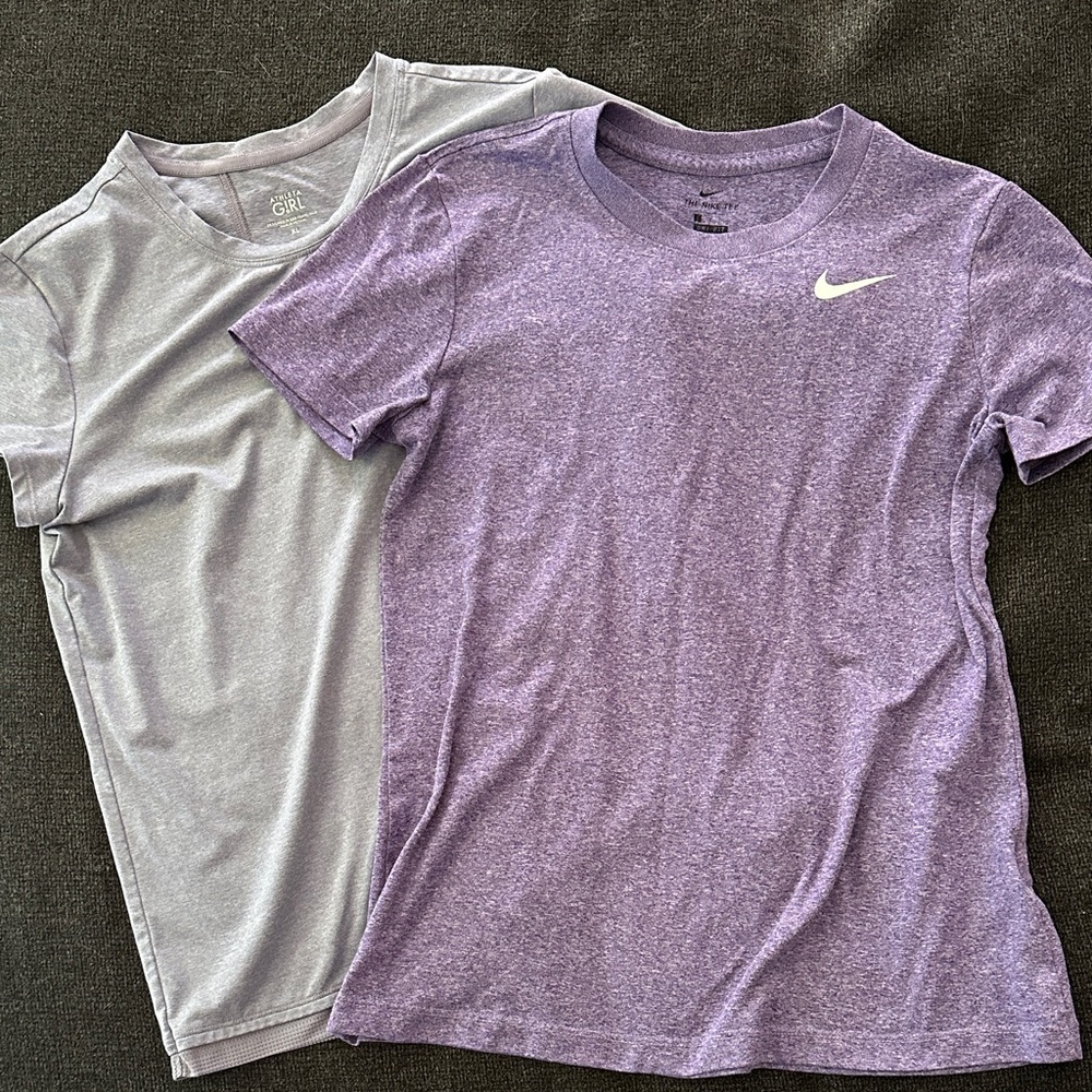 Nike and Athleta girls tee